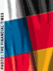 Russian and German flags Russian and German flags