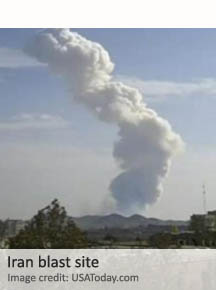 Iran blast site