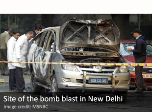 Bomb blast in New Delhi Bomb blast in New Delhi