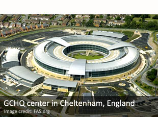 GCHQ center in Cheltenham, England