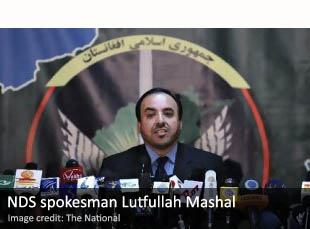 NDS spokesman Lutfullah Mashal