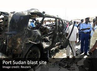 Blast site in Port Sudan
