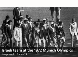 Israeli athletes at the 1972 Munich Olympics