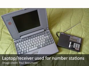 Laptop and Receiver representative of that used by Ana Belen Montes