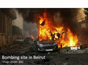 The bombing that killed Wissam al-Hassan The bombing that killed Wissam al-Hassan