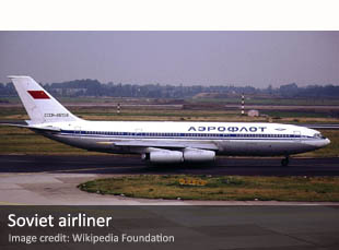 Soviet Aeroflot airliner
