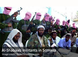 Al-Shabaab militants in Somalia