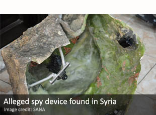 Alleged spy device found in Syria