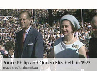Prince Philip and Queen Elizabeth in 1973