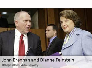 John Brennan and Dianne Feinstein