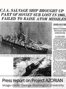 More documents emerge on CIA effort to salvage Soviet submarine