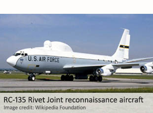 RC-135 Rivet Joint reconnaissance aircraft