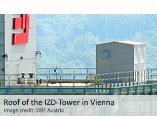 Roof of the IZD Tower in Vienna