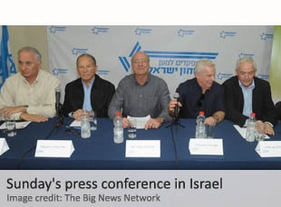 Sunday's press conference in Israel