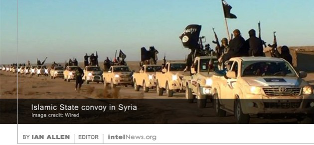 Islamic State convoy in Syria