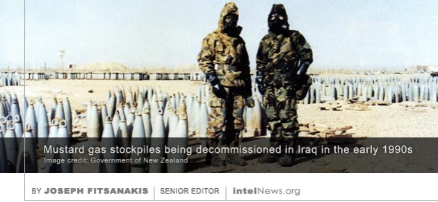 Mustard gas chemical warfare