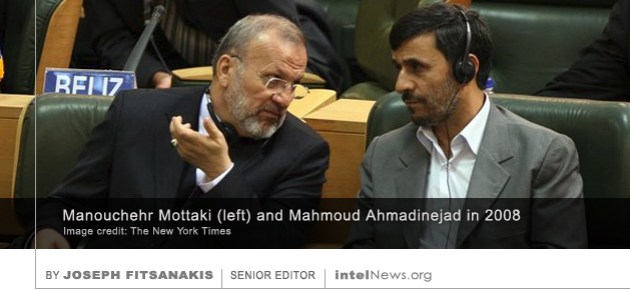 Manouchehr Mottaki and Mahmoud Ahmadinejad