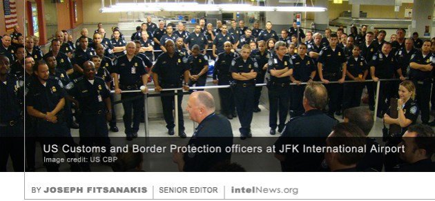 US Customs and Border Protection officers at JFK International Airport